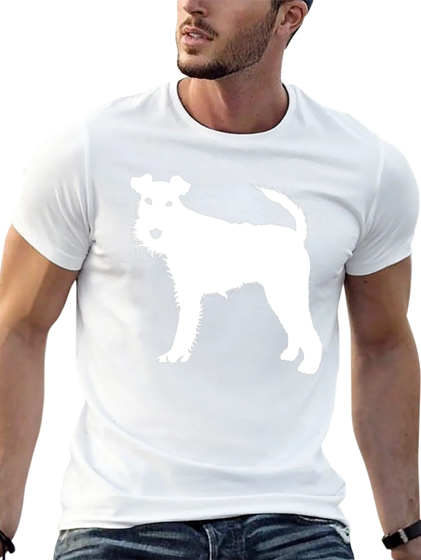 Dog Silhouette Black T-Shirt