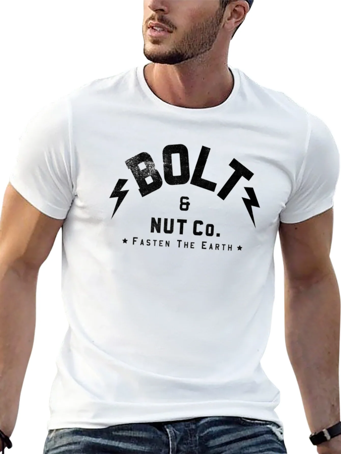 Bolt & Nut Co. Black Graphic T-Shirt