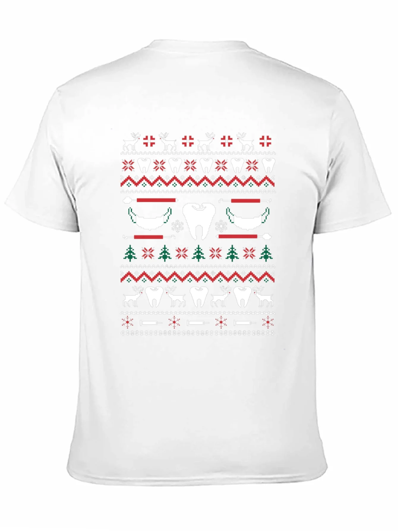 Festive Dental Ugly Christmas Sweater T-Shirt