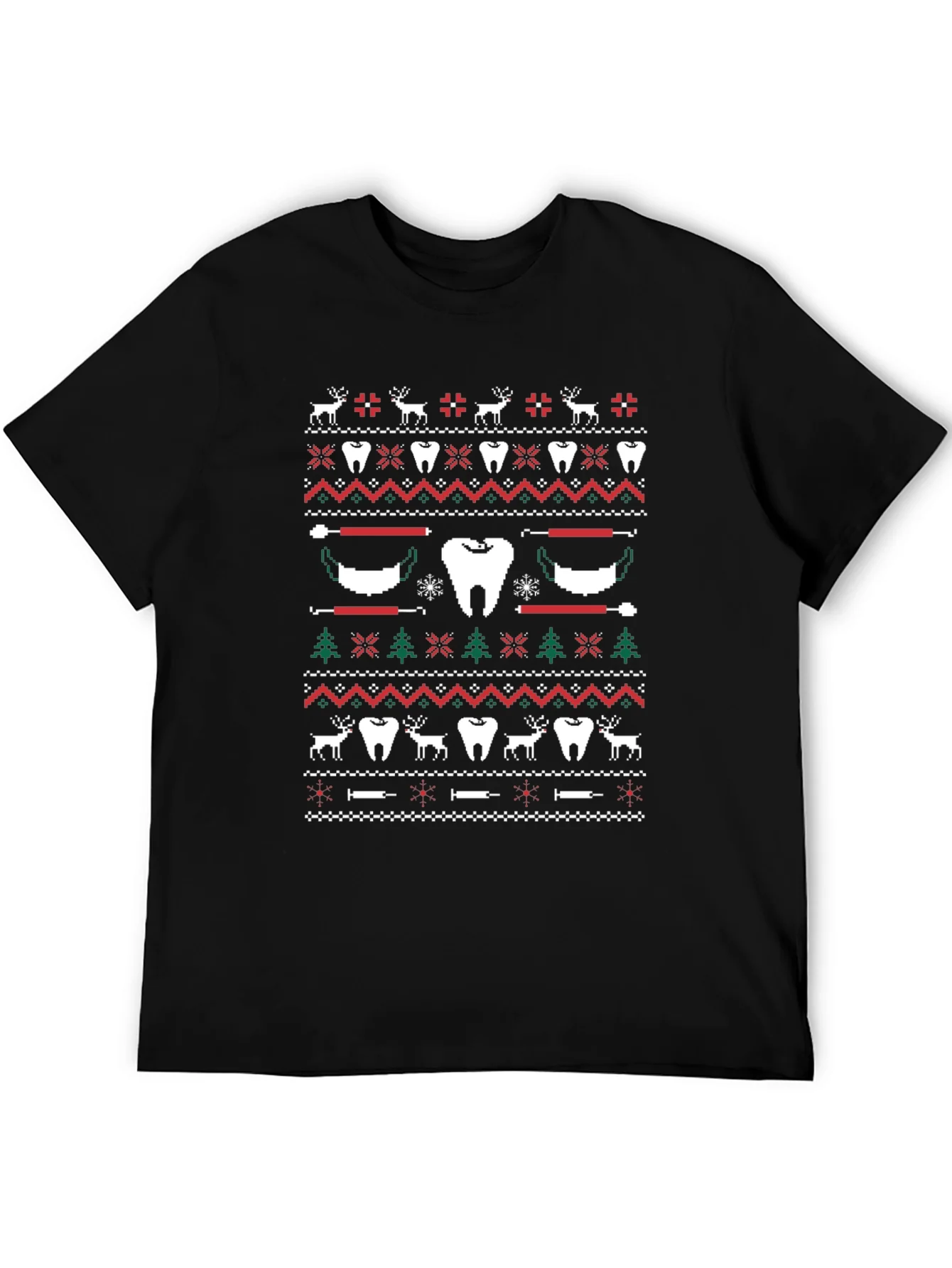 Festive Dental Ugly Christmas Sweater T-Shirt