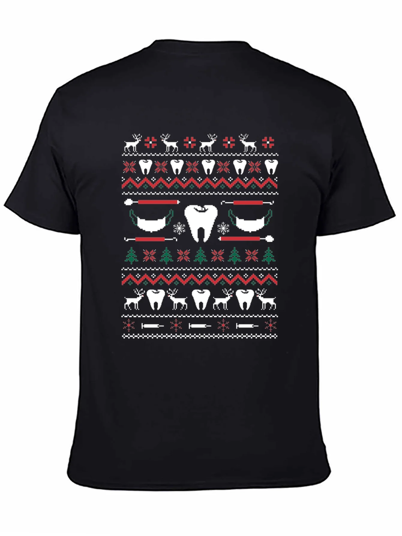 Festive Dental Ugly Christmas Sweater T-Shirt