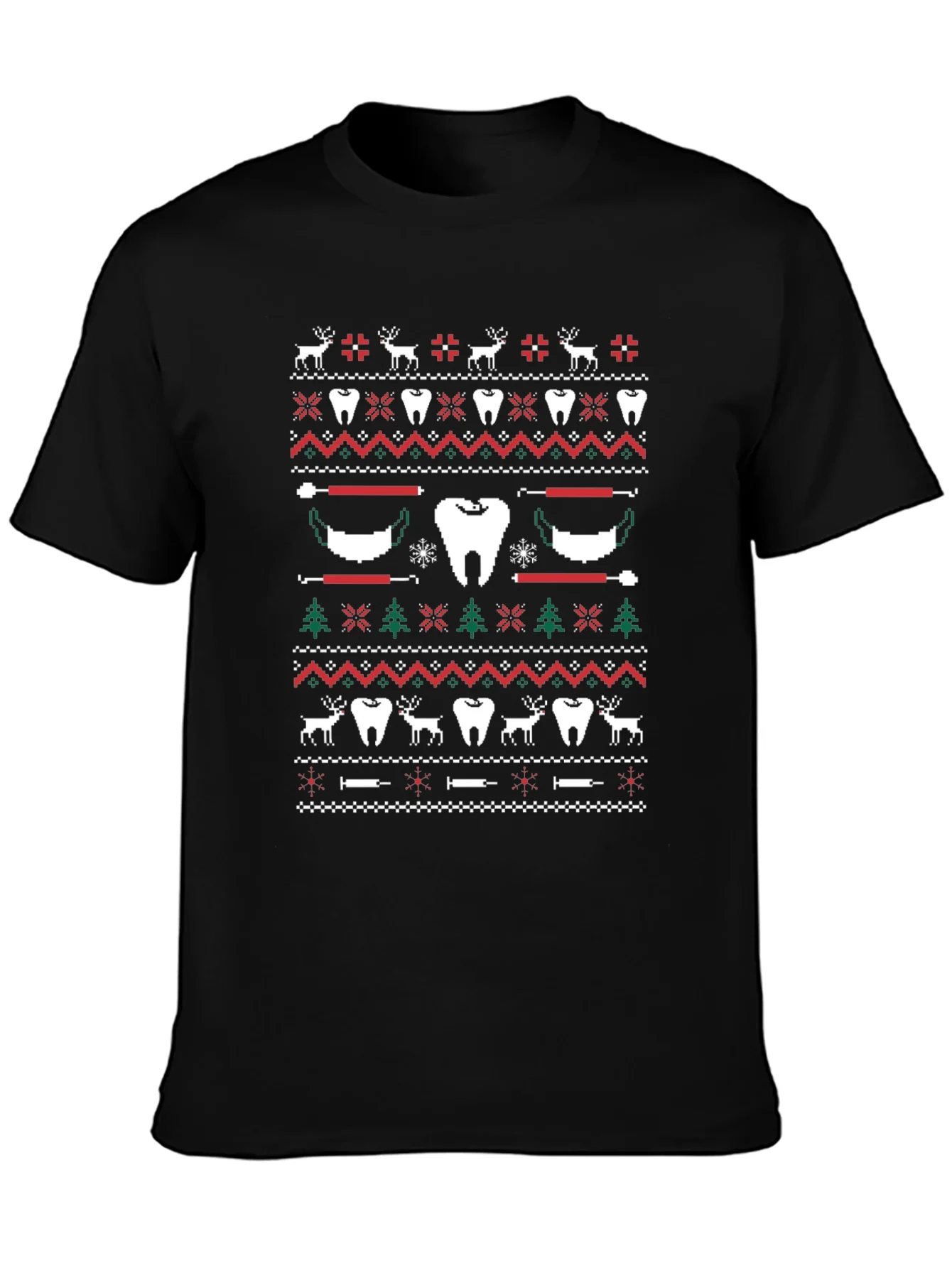 Festive Dental Ugly Christmas Sweater T-Shirt