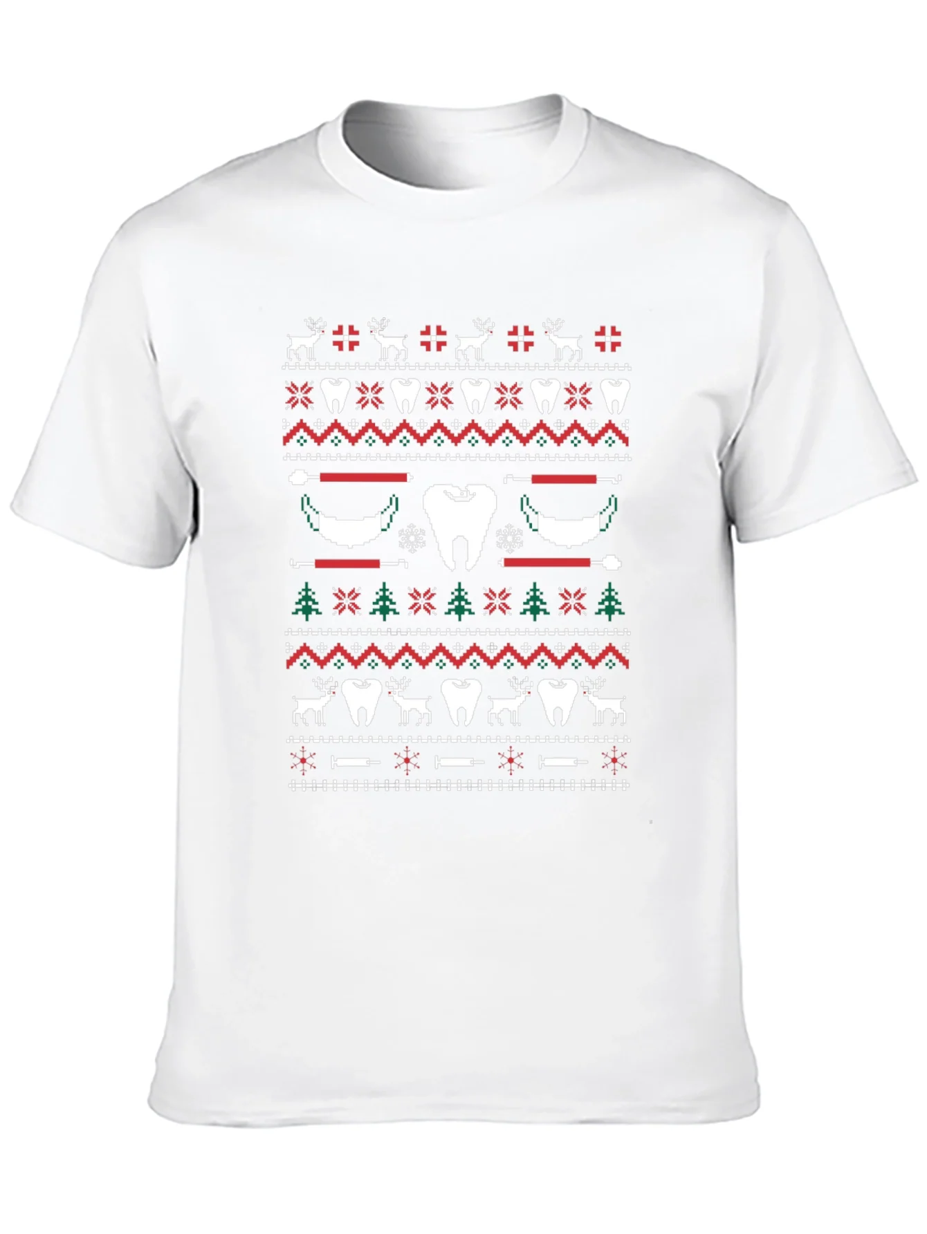 Festive Dental Ugly Christmas Sweater T-Shirt