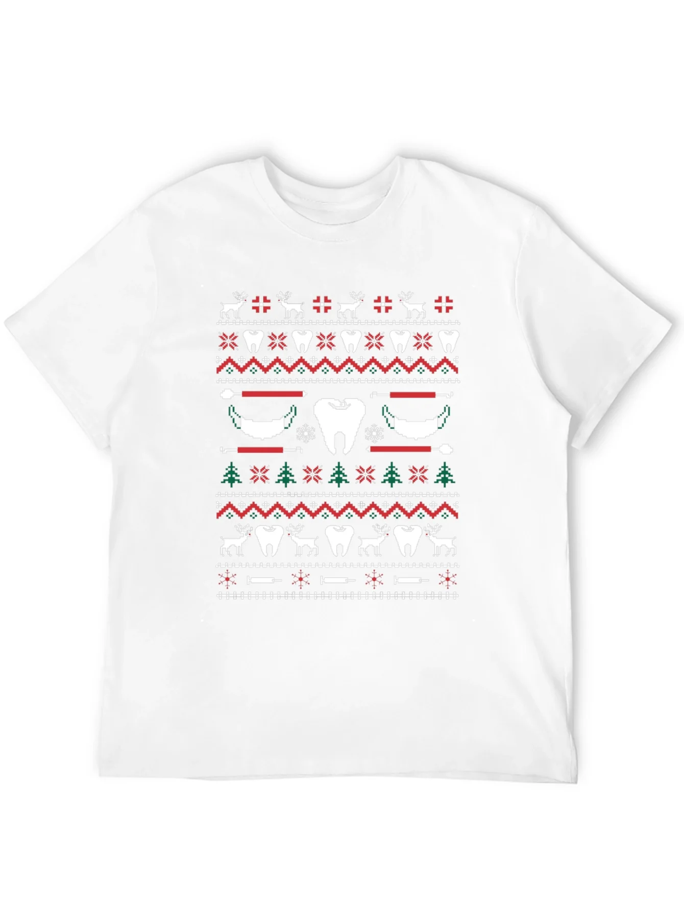 Festive Dental Ugly Christmas Sweater T-Shirt