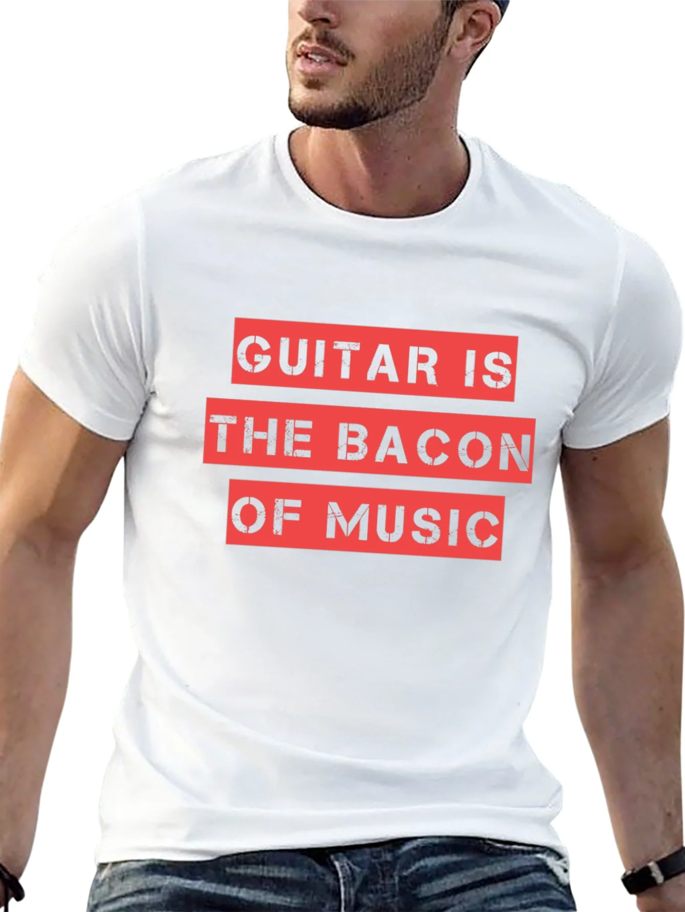 Guitar is the Bacon of Music Graphic Tee