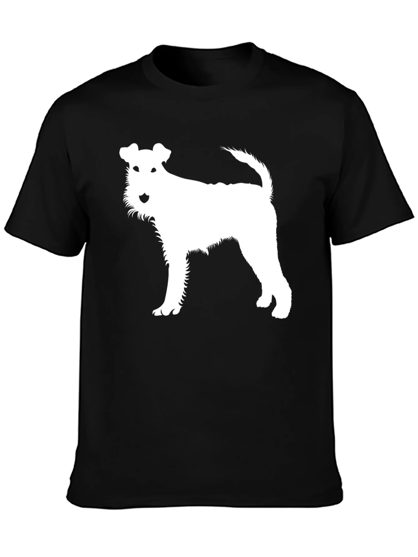 Dog Silhouette Black T-Shirt