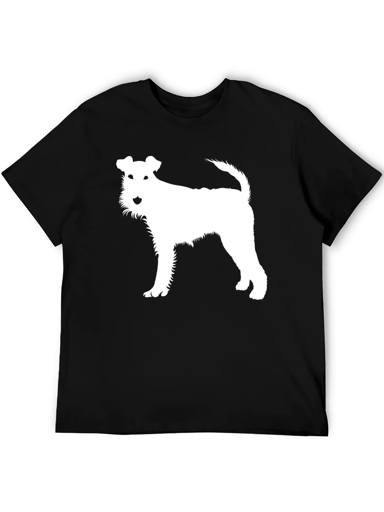 Dog Silhouette Black T-Shirt