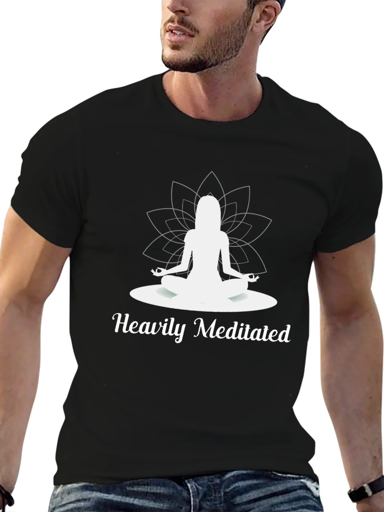 Heavily Meditated Black T-Shirt