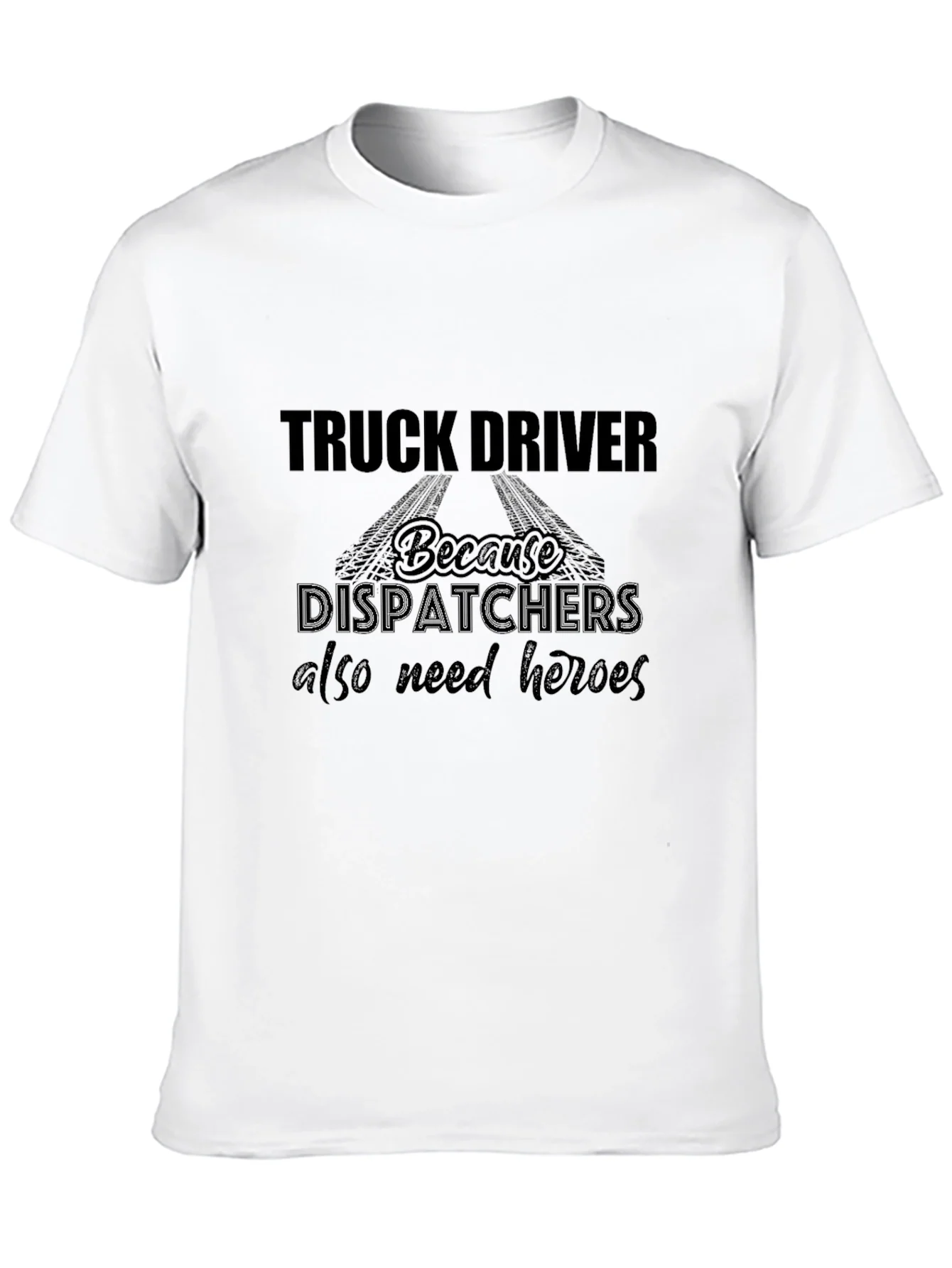 Truck Driver Heroes Black T-Shirt