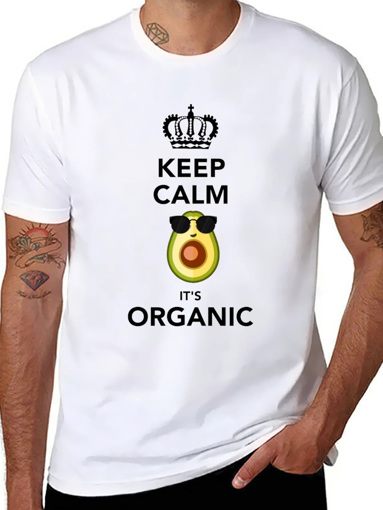 Keep Calm Its Organic Avocado T-Shirt