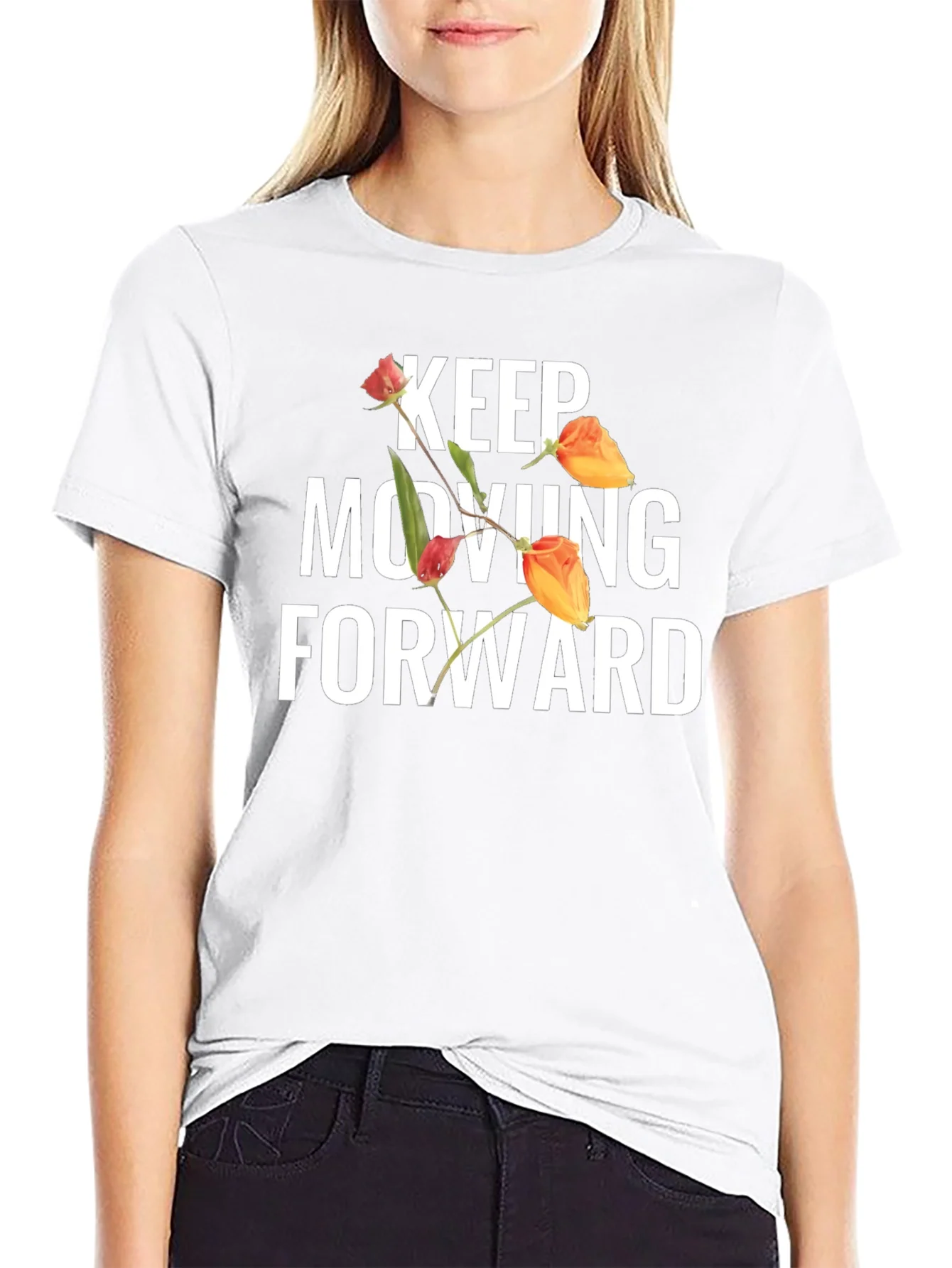Keep Moving Forward Floral T-Shirt