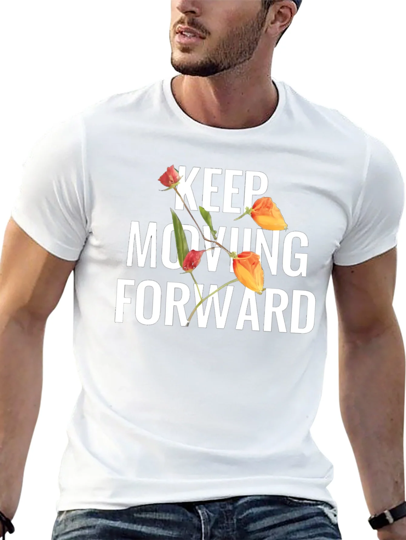 Keep Moving Forward Floral T-Shirt