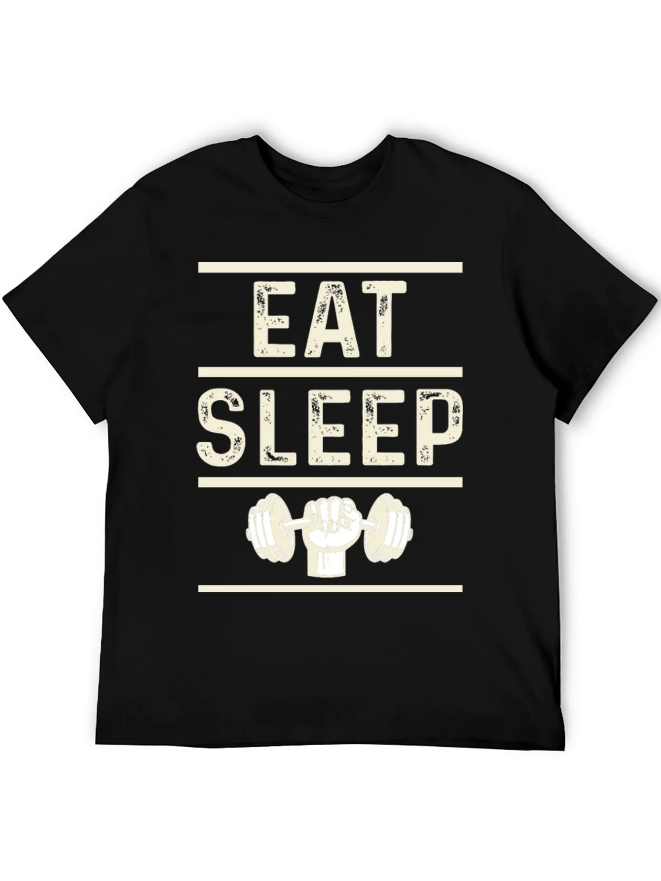 Eat Sleep Lift Black Graphic T-Shirt
