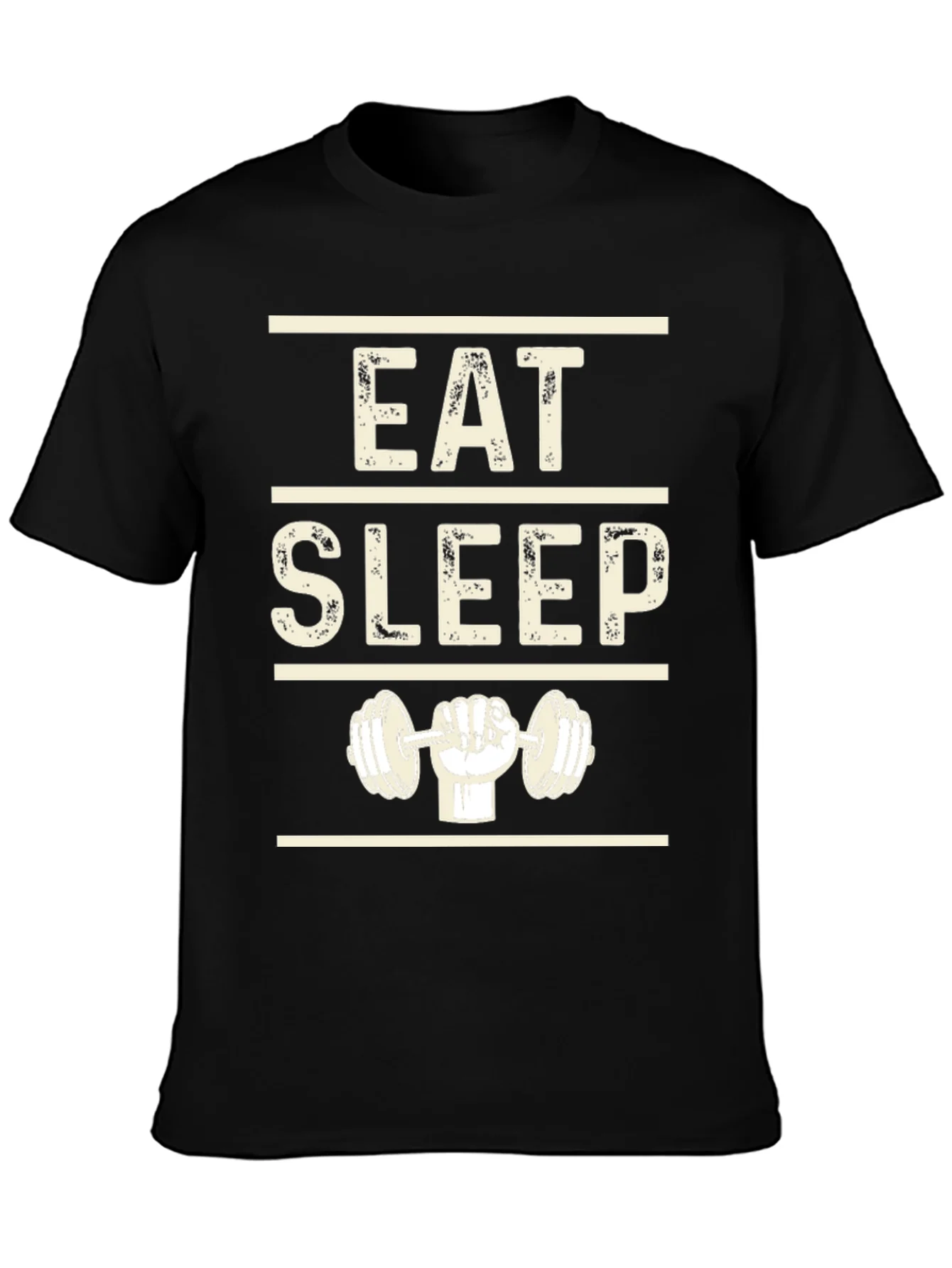 Eat Sleep Lift Black Graphic T-Shirt
