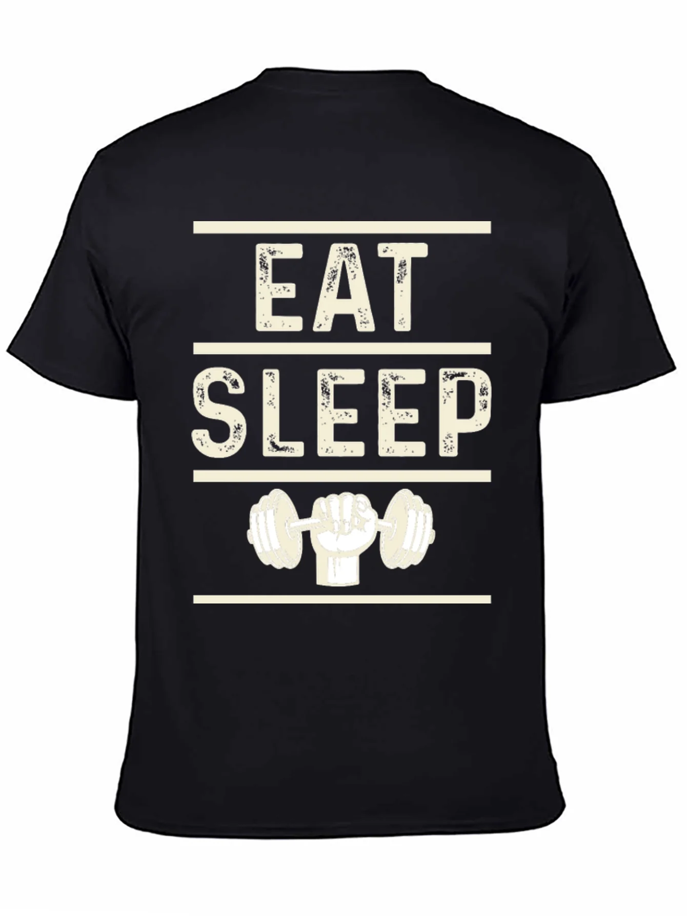 Eat Sleep Lift Black Graphic T-Shirt