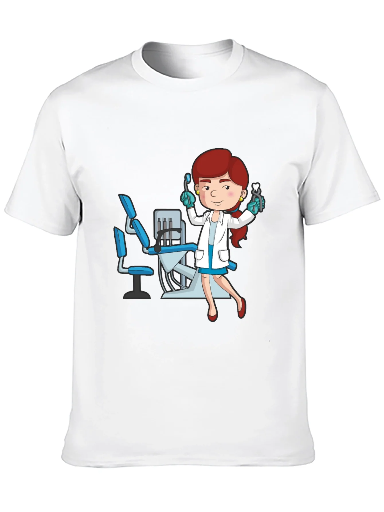 Dentist Cartoon Graphic T-Shirt