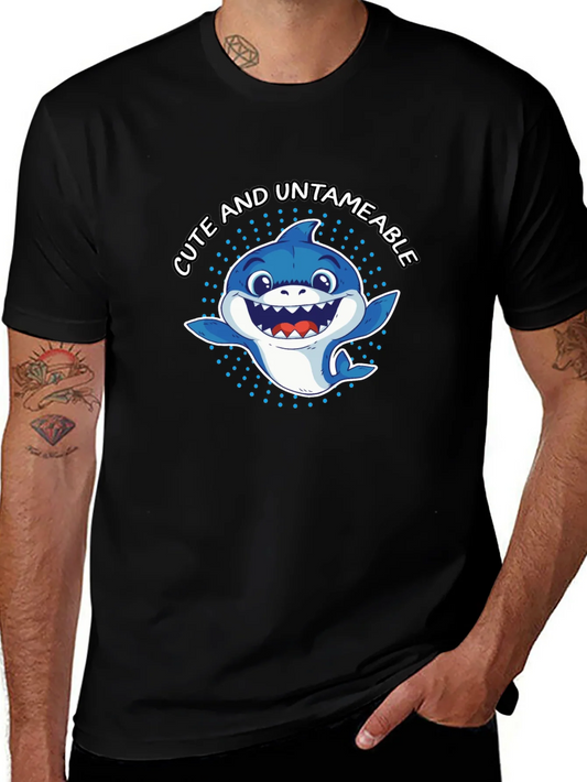 Cute & Untameable Shark Graphic Tee