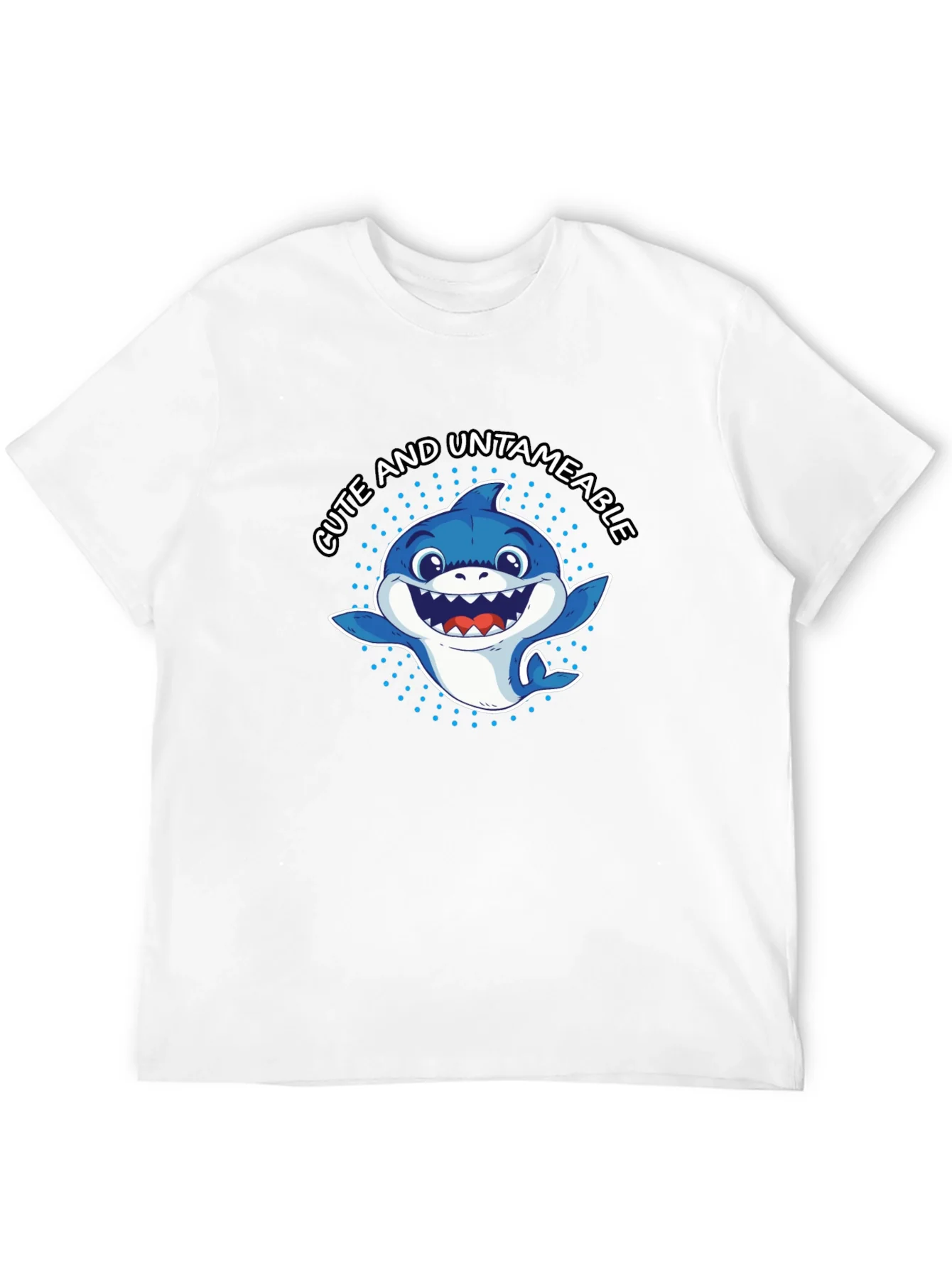 Cute & Untameable Shark Graphic Tee