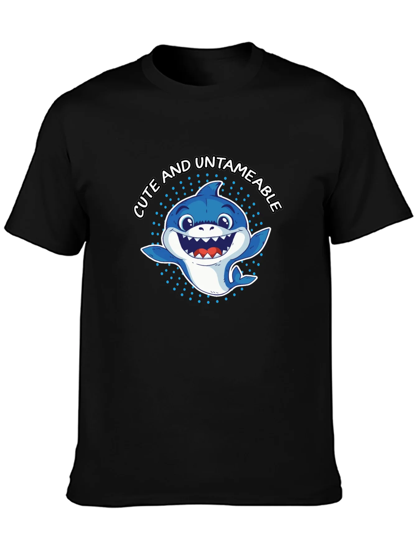 Cute & Untameable Shark Graphic Tee