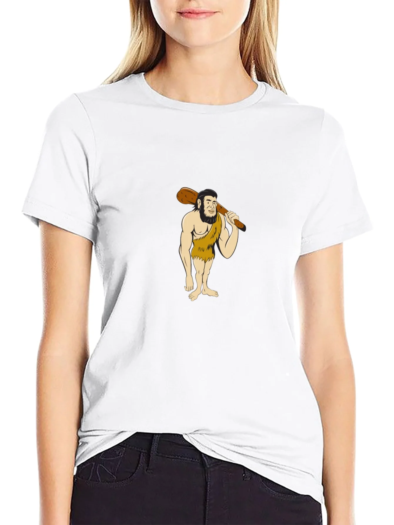 Caveman Graphic Tee - Stone Age Style