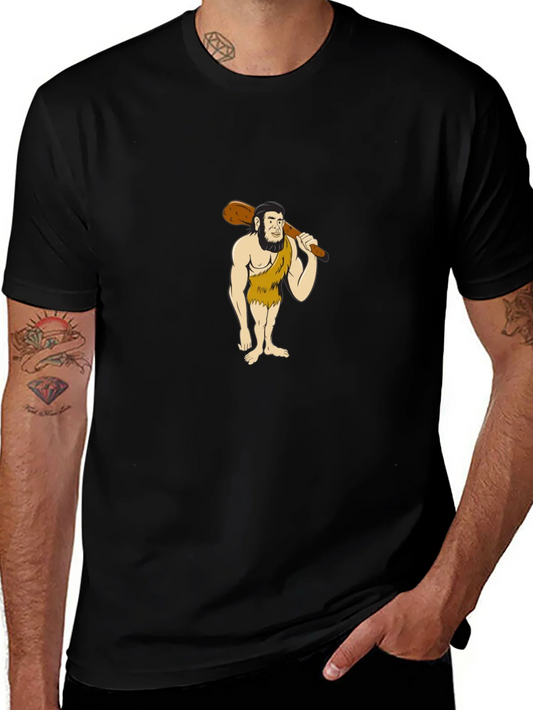 Caveman Graphic Tee - Stone Age Style