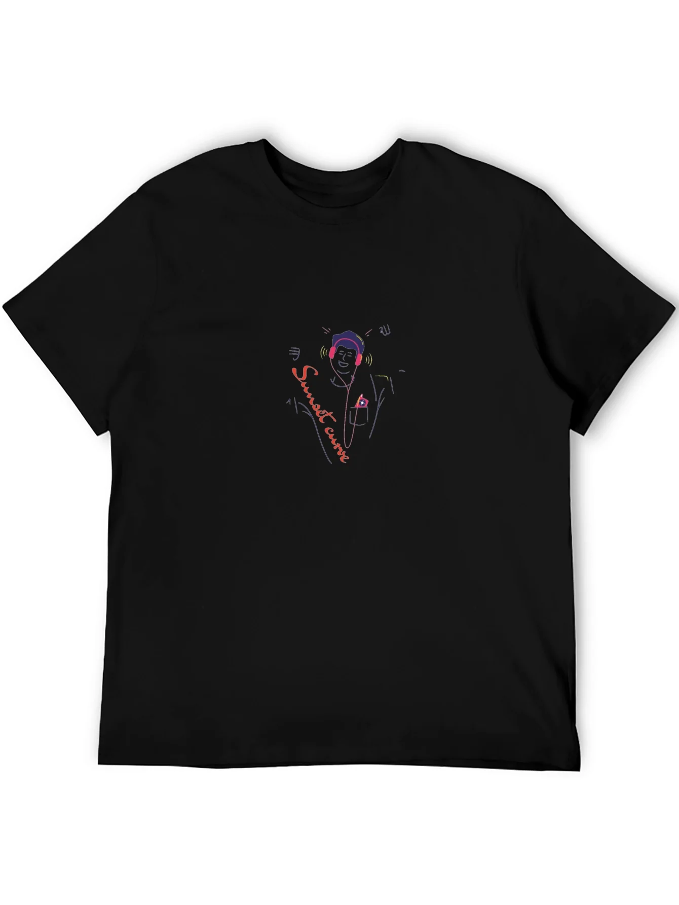 Sunset Curve T-Shirt - Musical Design Tee