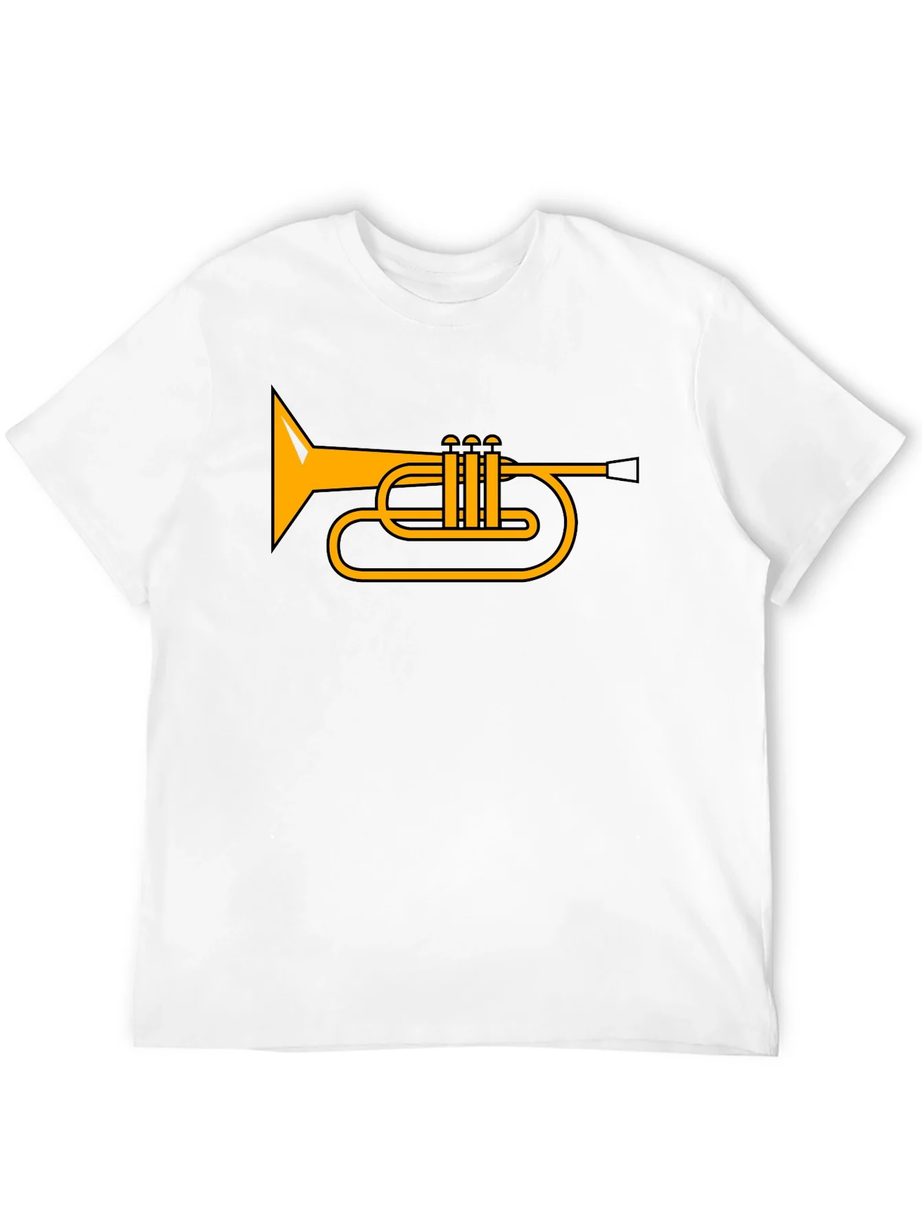Trumpet Graphic T-Shirt - Music Lover Tee