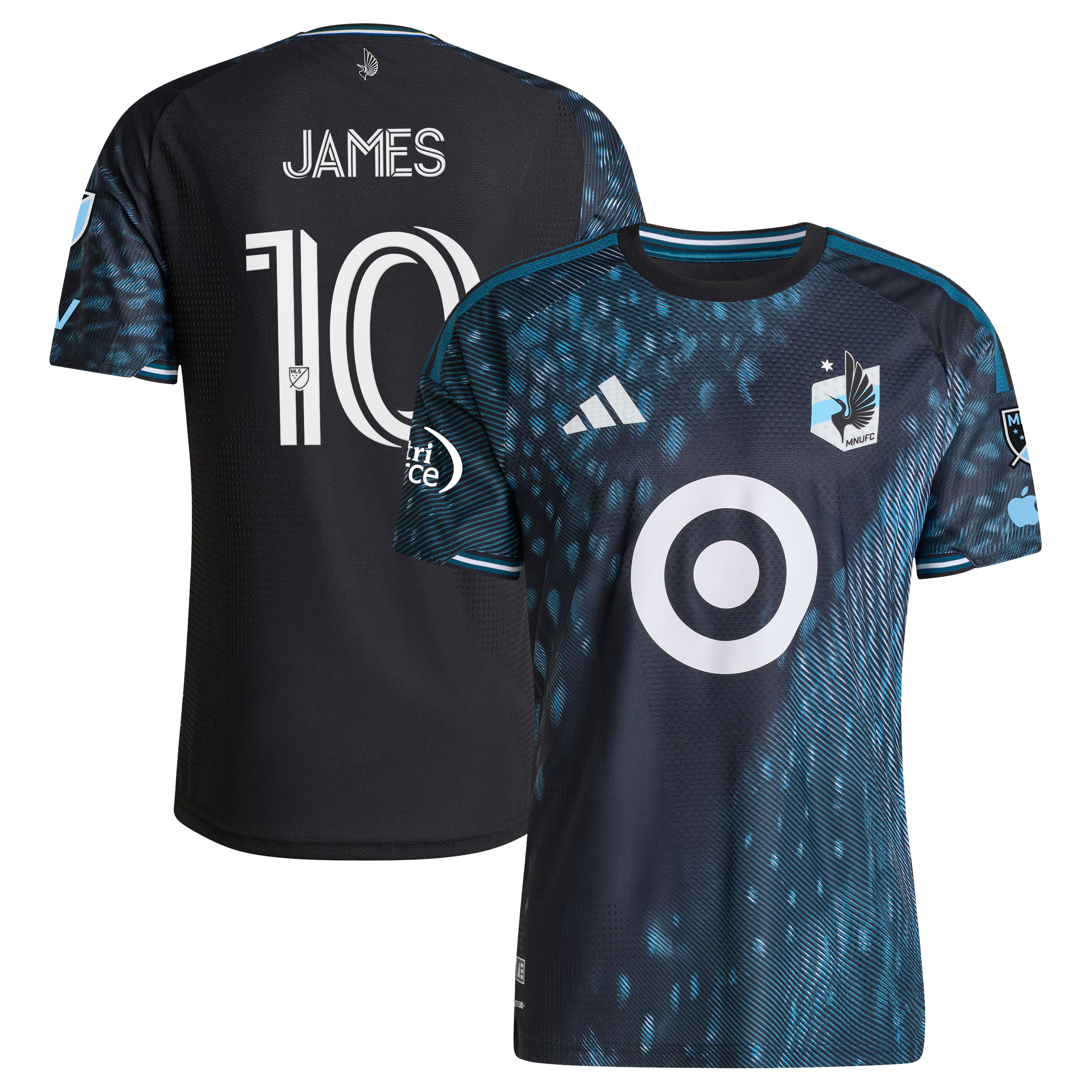 Minnesota United FC // James Rodriguez #10 Official 2026 The Decade Kit On-Field Patch Jersey – Black