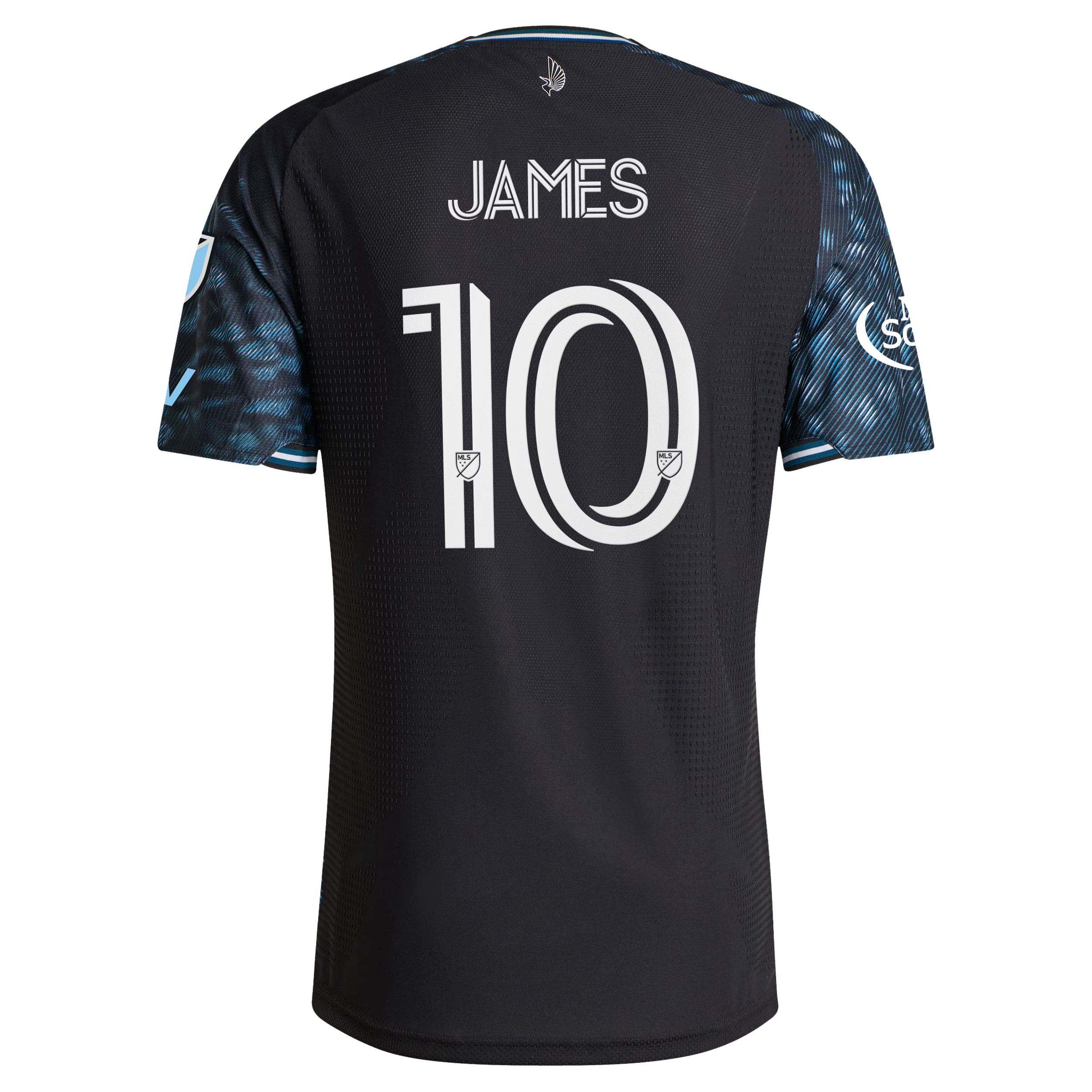 Minnesota United FC // James Rodriguez #10 Official 2026 The Decade Kit On-Field Patch Jersey – Black