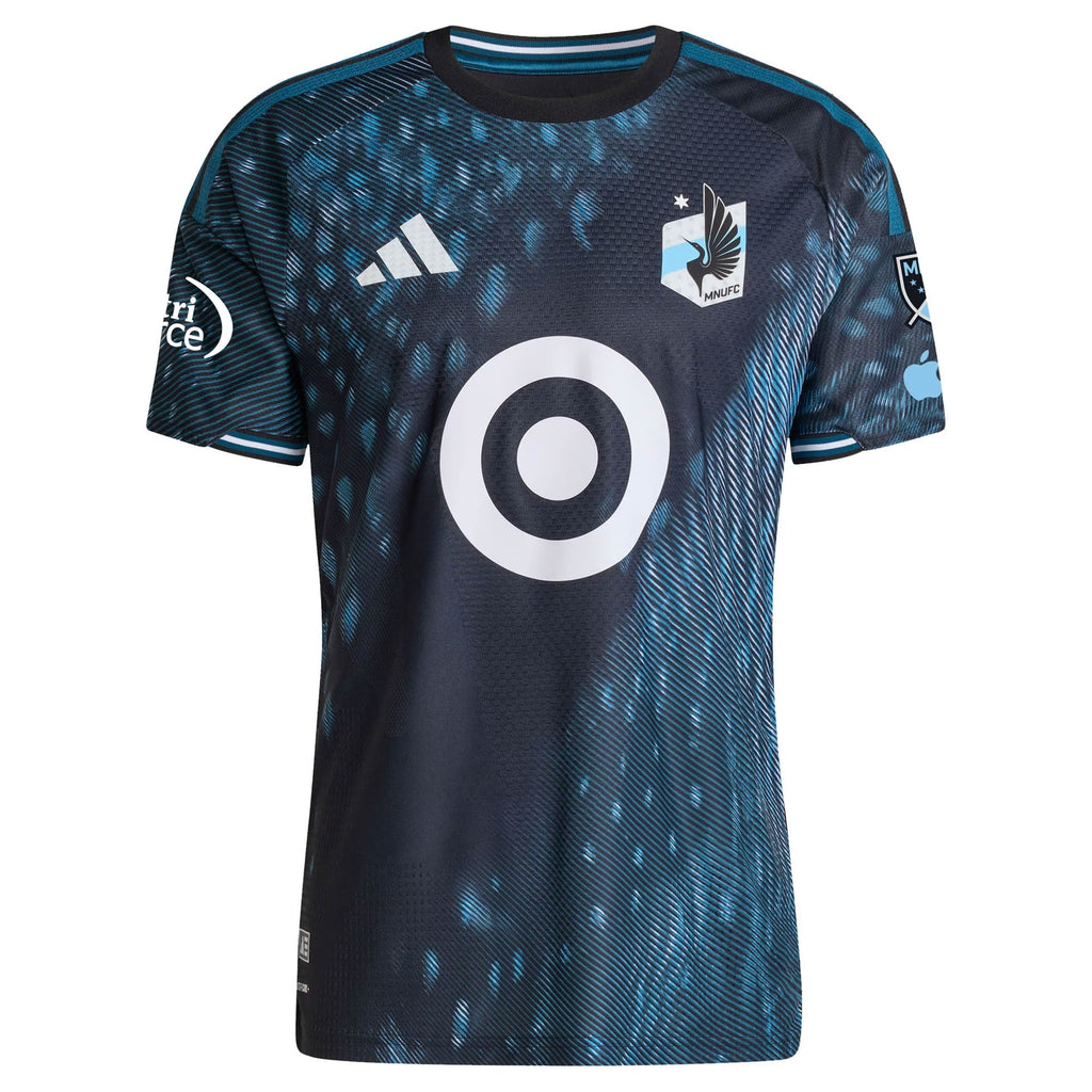 Minnesota United FC // adidas Official 2026 The Decade Kit On-Field Patch Custom Jersey – Black