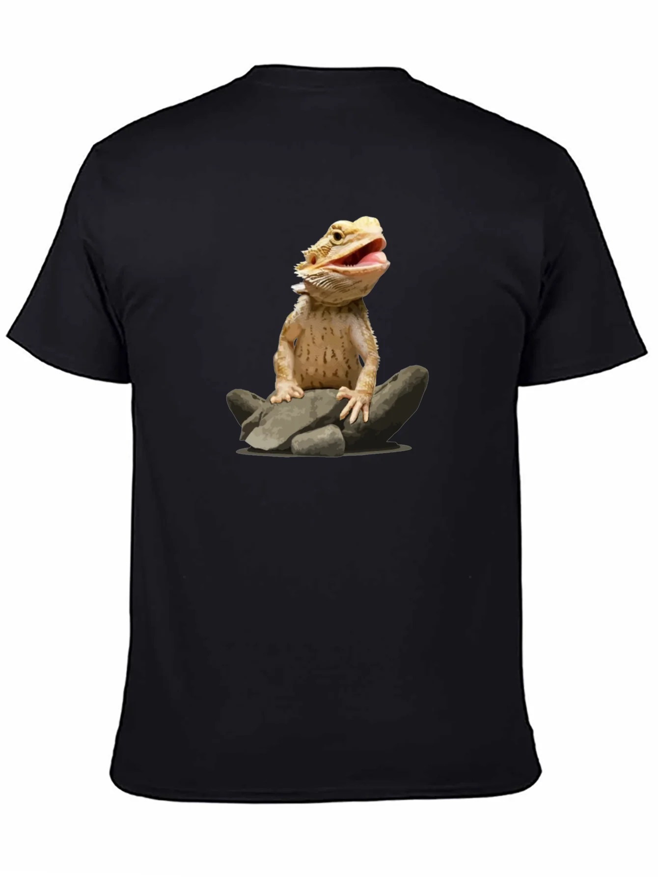 Bearded Dragon on Rocks Graphic T-Shirt