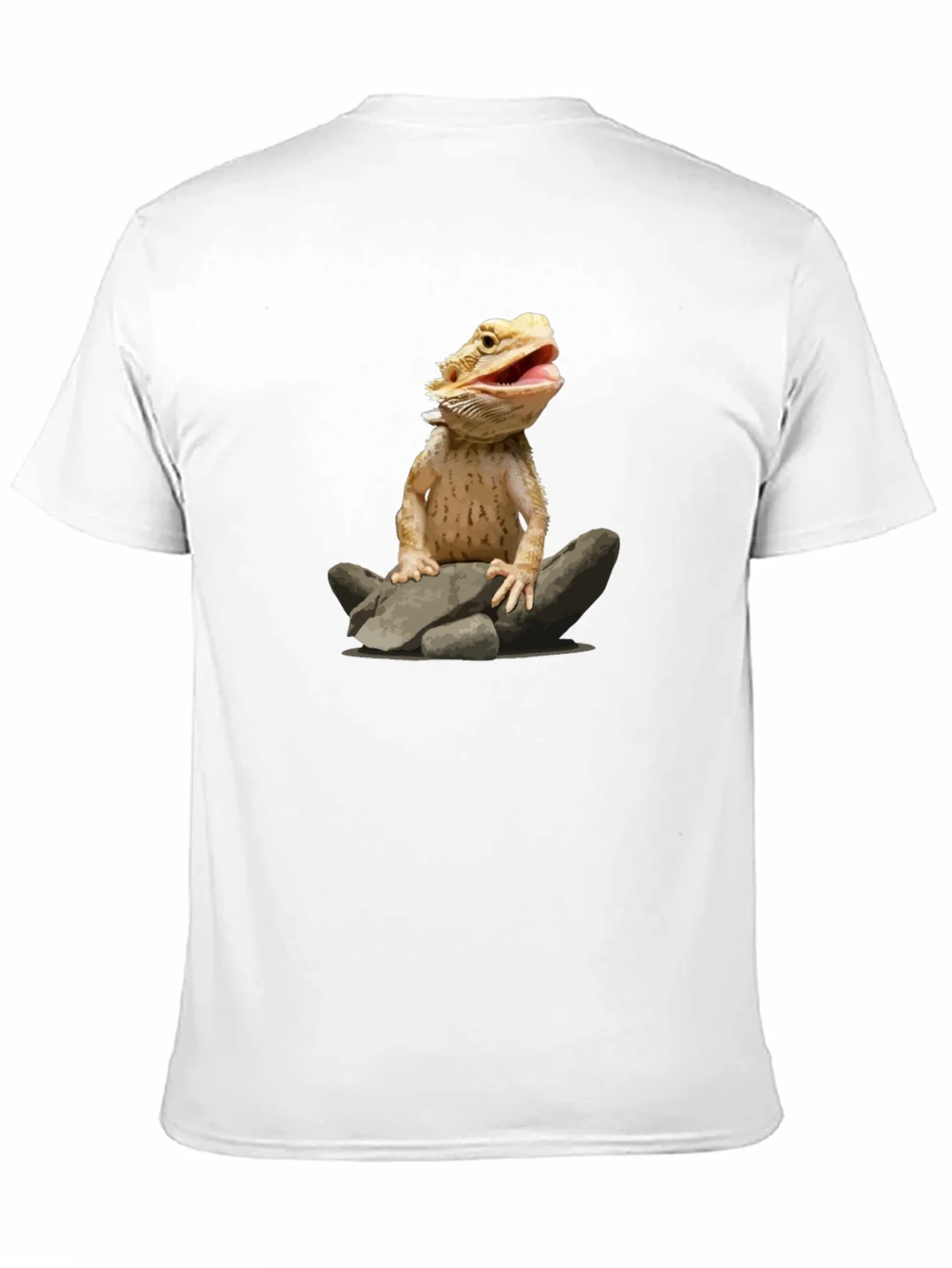 Bearded Dragon on Rocks Graphic T-Shirt