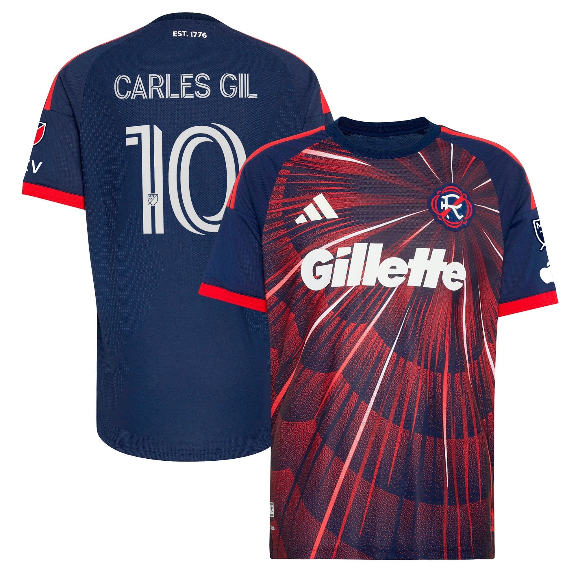New England Revolution // Carles Gil #10 Official 2026 Independence Day On-Field Patch Jersey – Blue