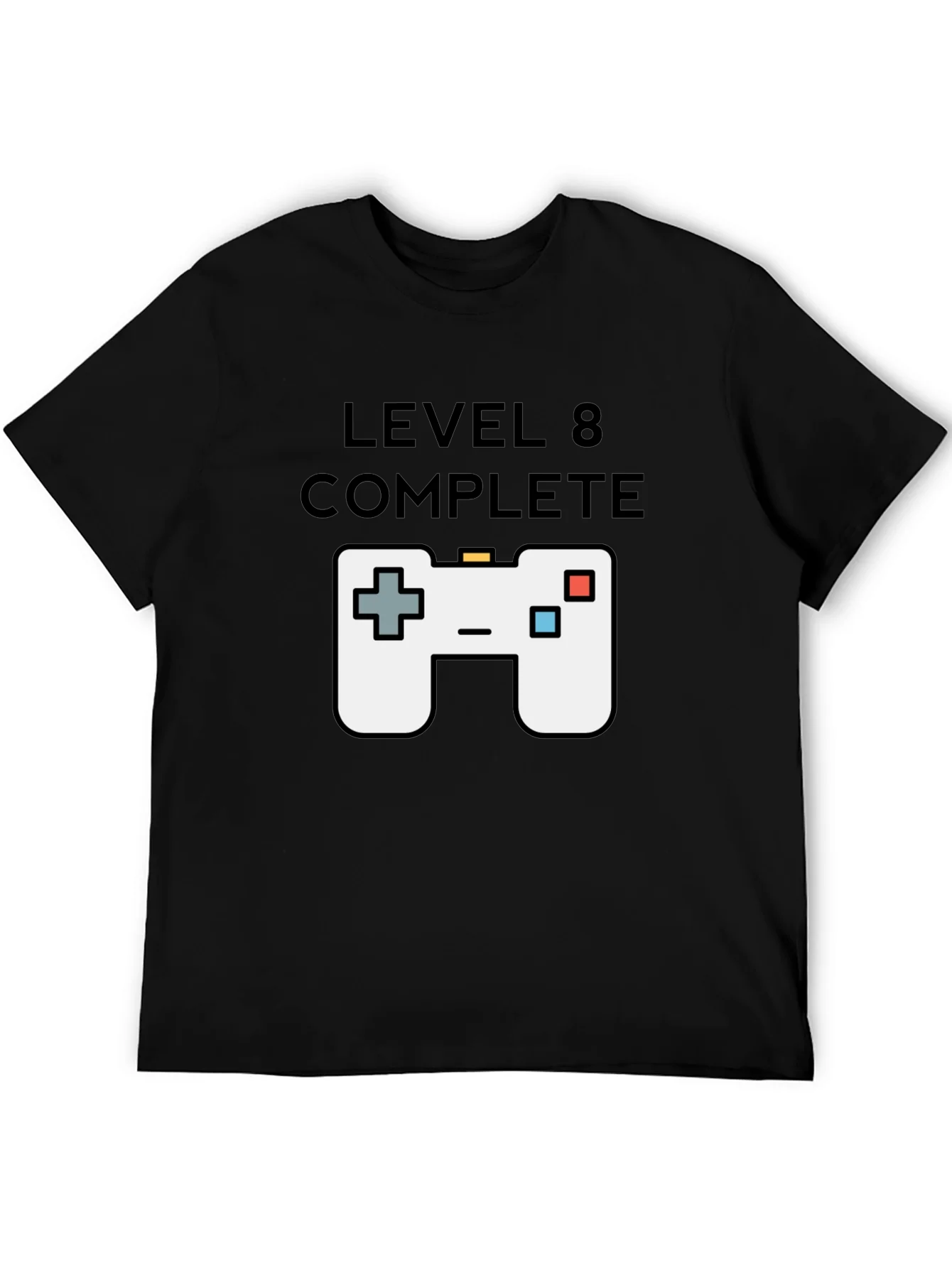 Level 8 Complete Gamer T-Shirt - Black