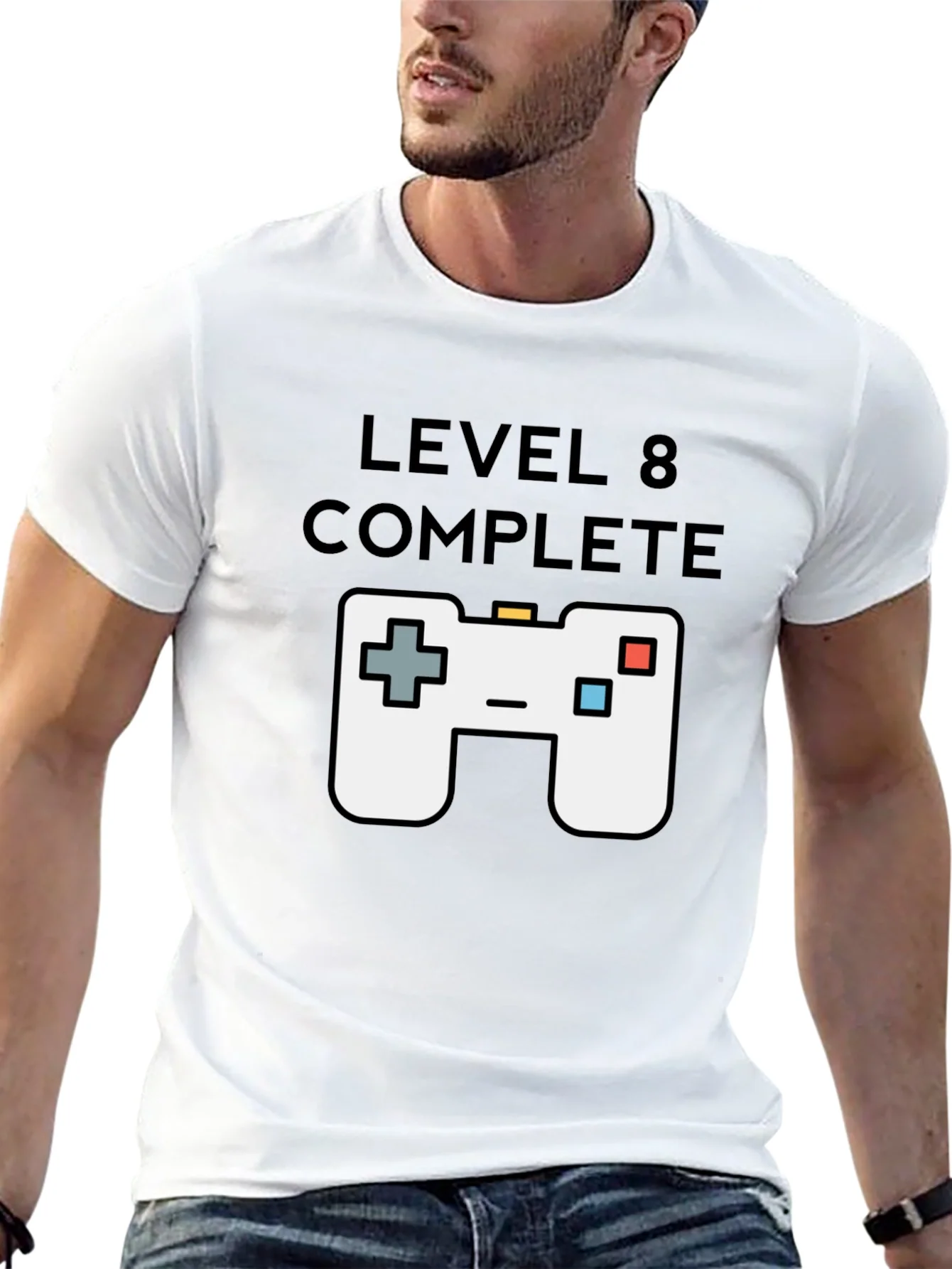 Level 8 Complete Gamer T-Shirt - Black