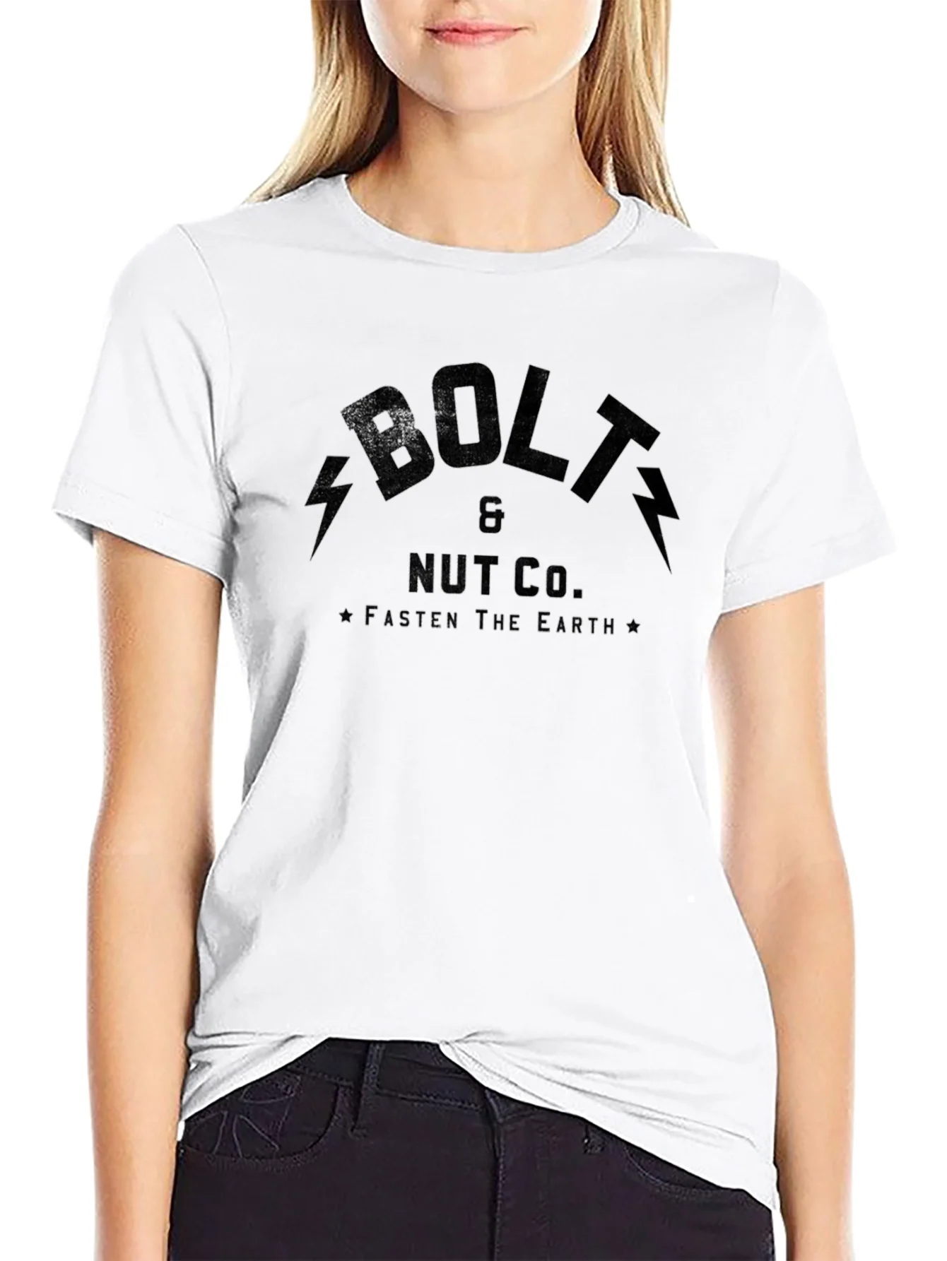 Bolt & Nut Co. Black Graphic T-Shirt