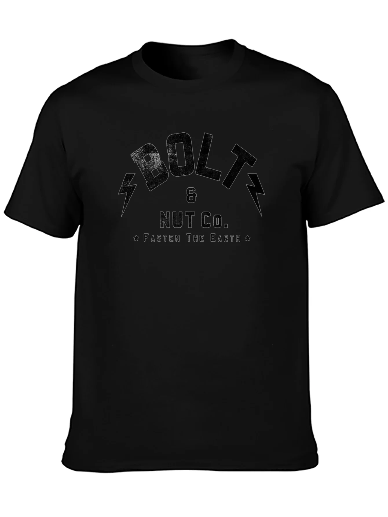 Bolt & Nut Co. Black Graphic T-Shirt