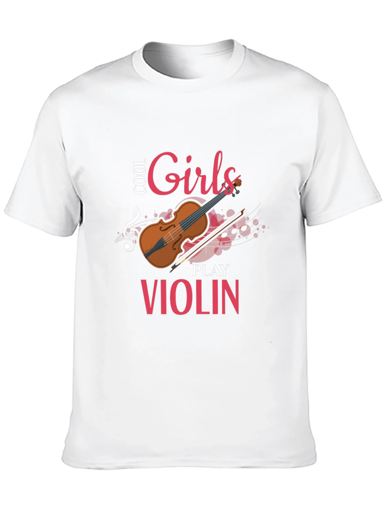 Cool Girls Play Violin Graphic Tee Shirt