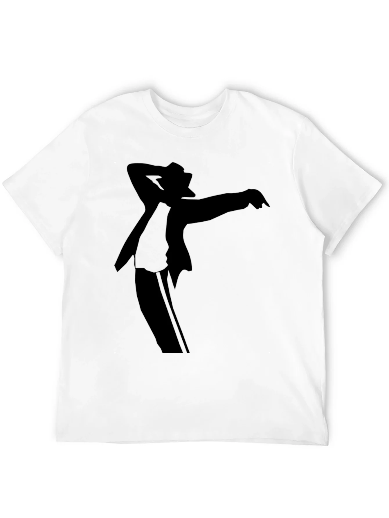 Michael Jackson Silhouette Black Graphic T-Shirt