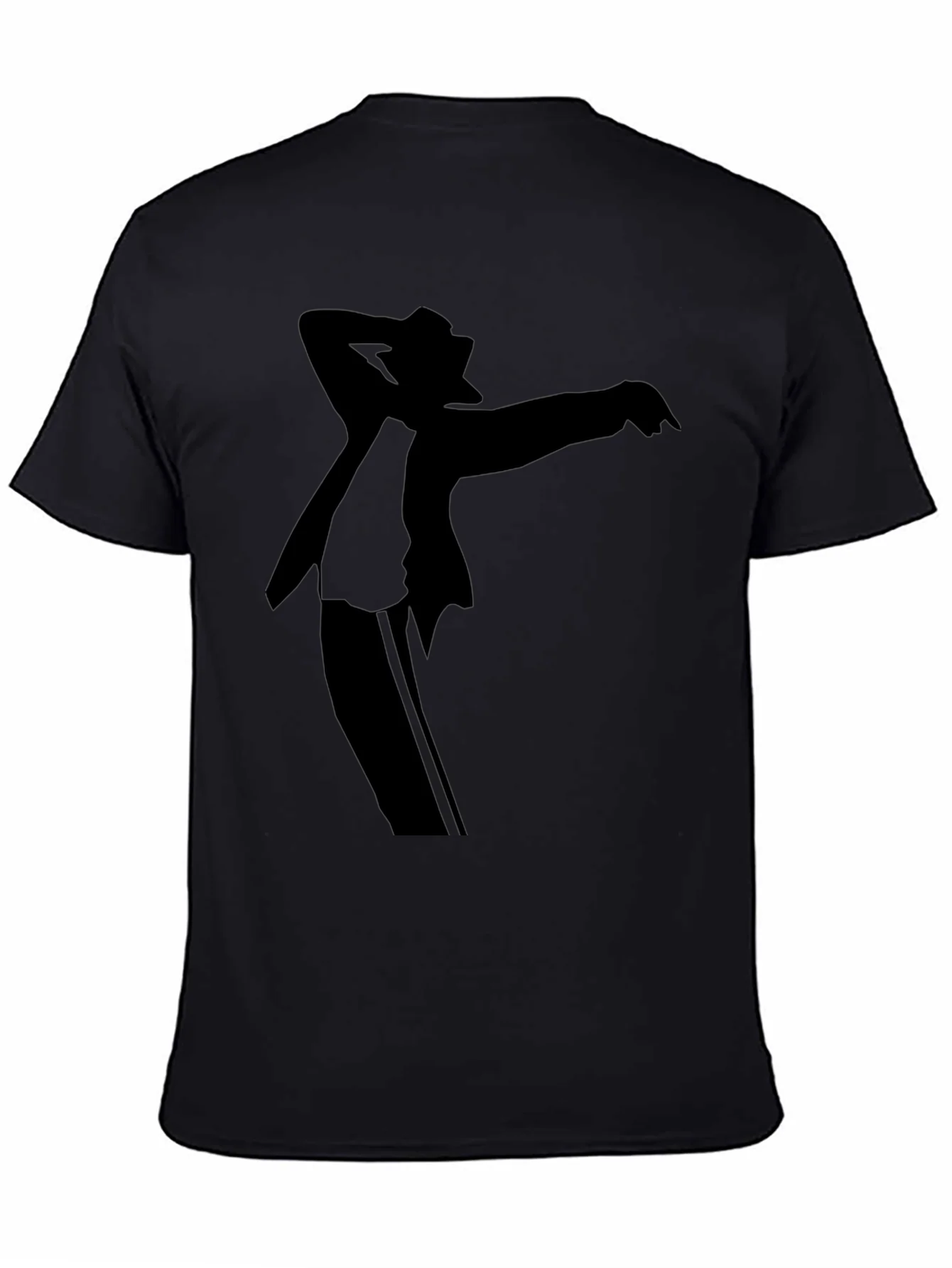 Michael Jackson Silhouette Black Graphic T-Shirt