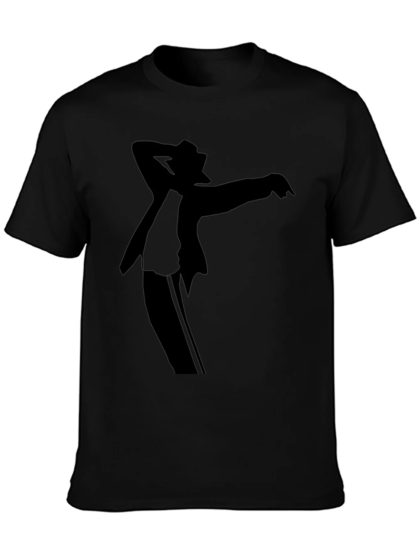 Michael Jackson Silhouette Black Graphic T-Shirt