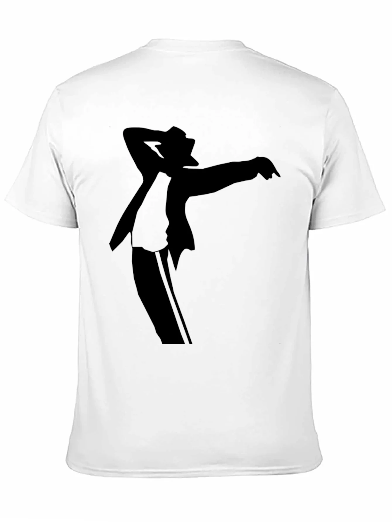 Michael Jackson Silhouette Black Graphic T-Shirt