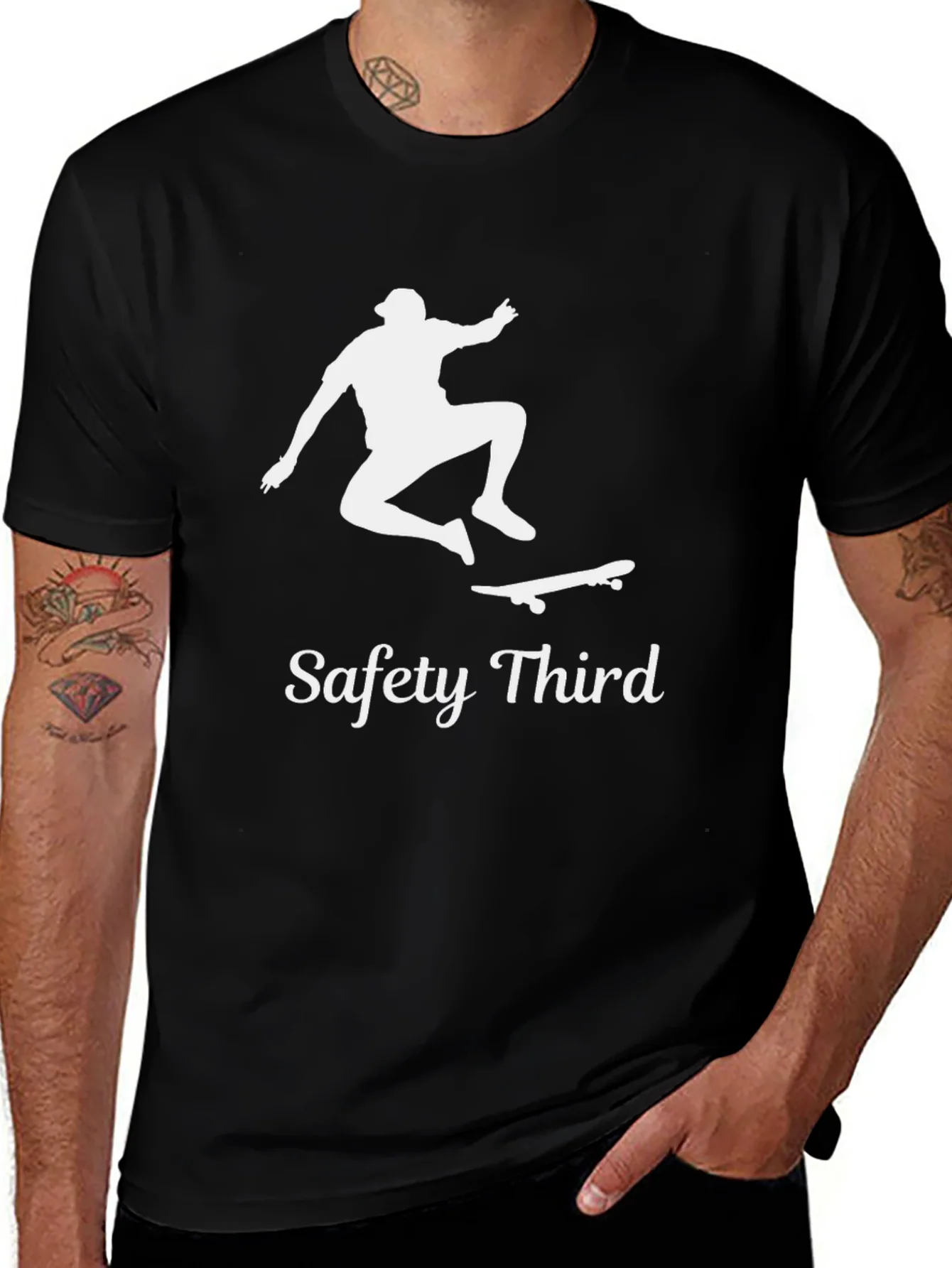 Safety Third Skateboard Graphic T-Shirt
