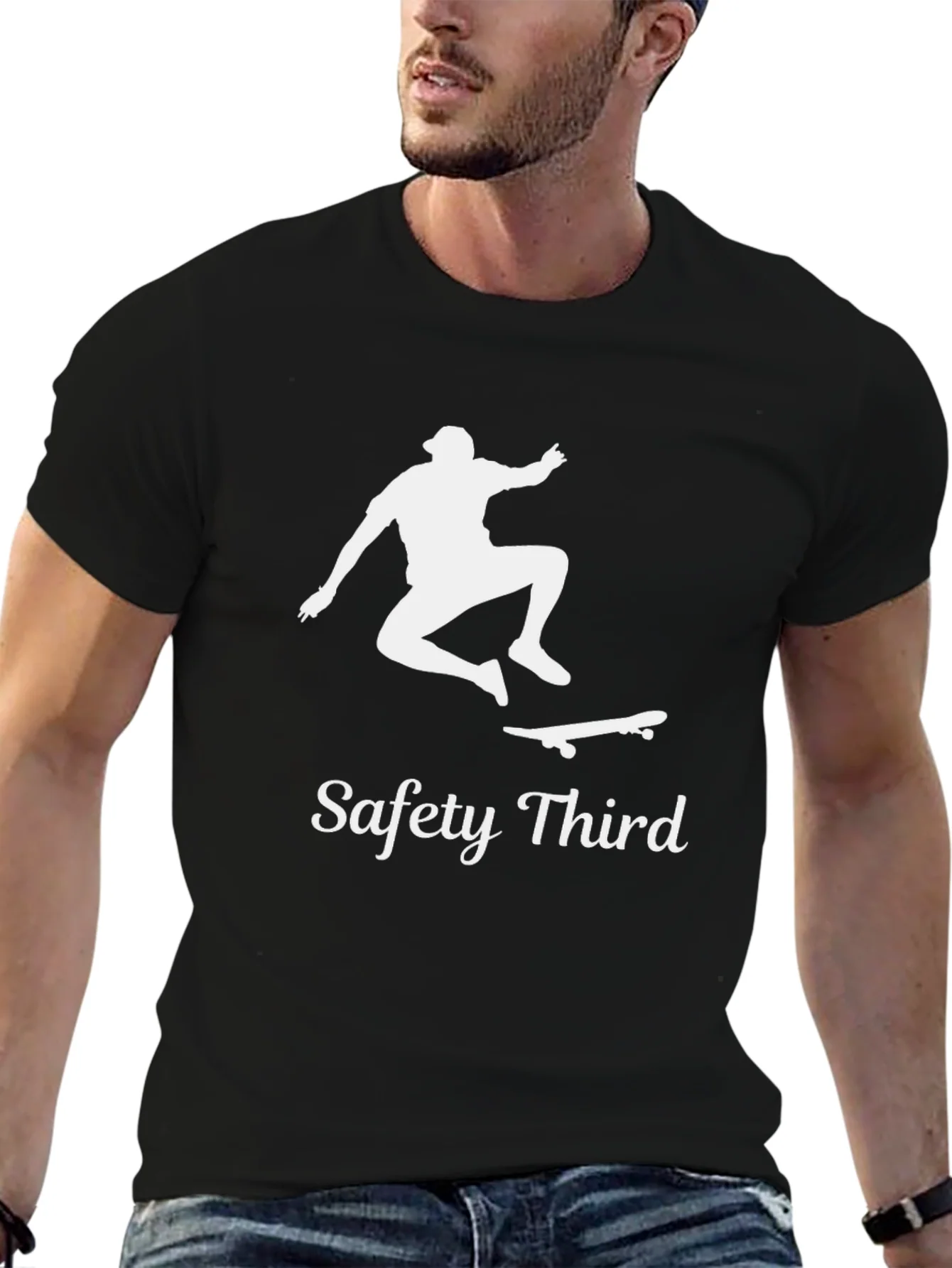 Safety Third Skateboard Graphic T-Shirt