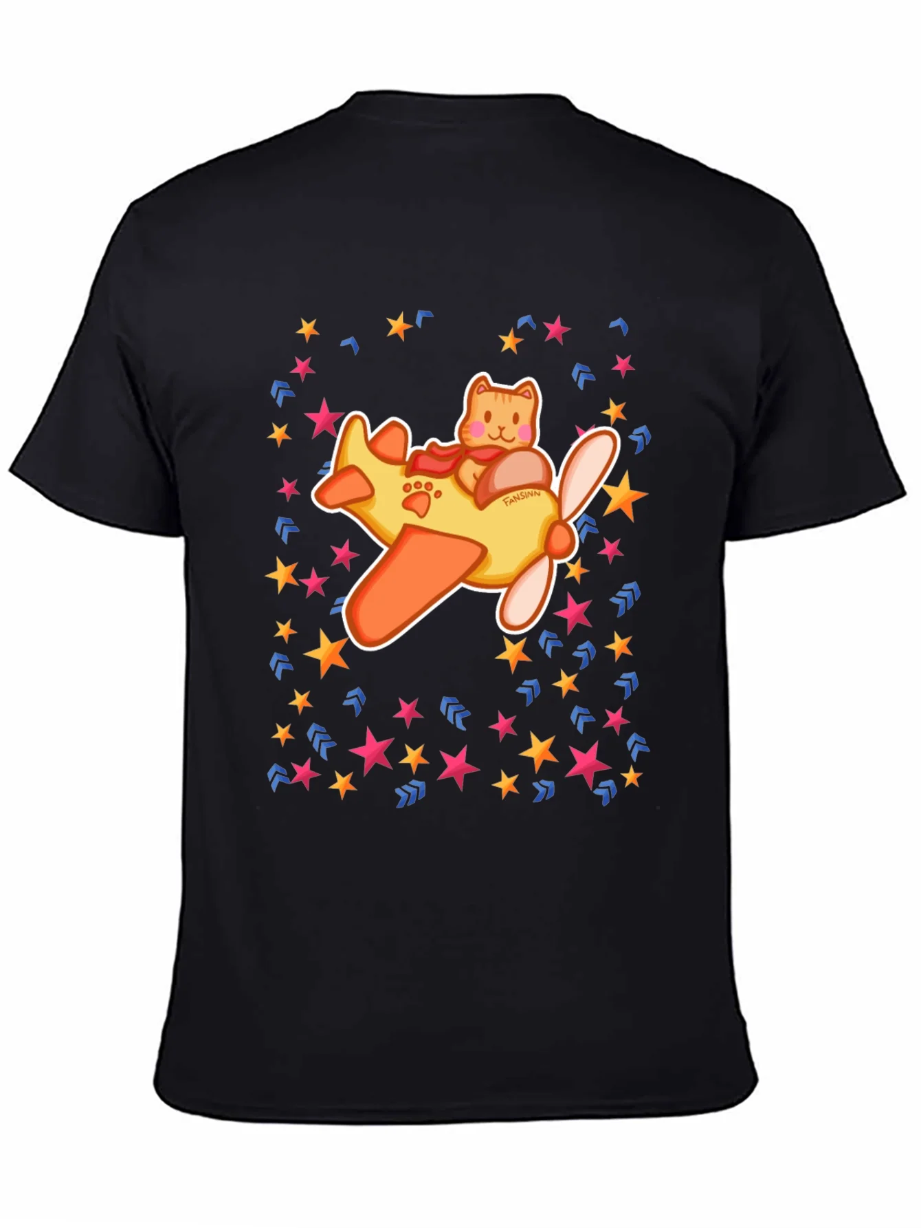 Cat Pilot T-Shirt - Fun Whimsical Design