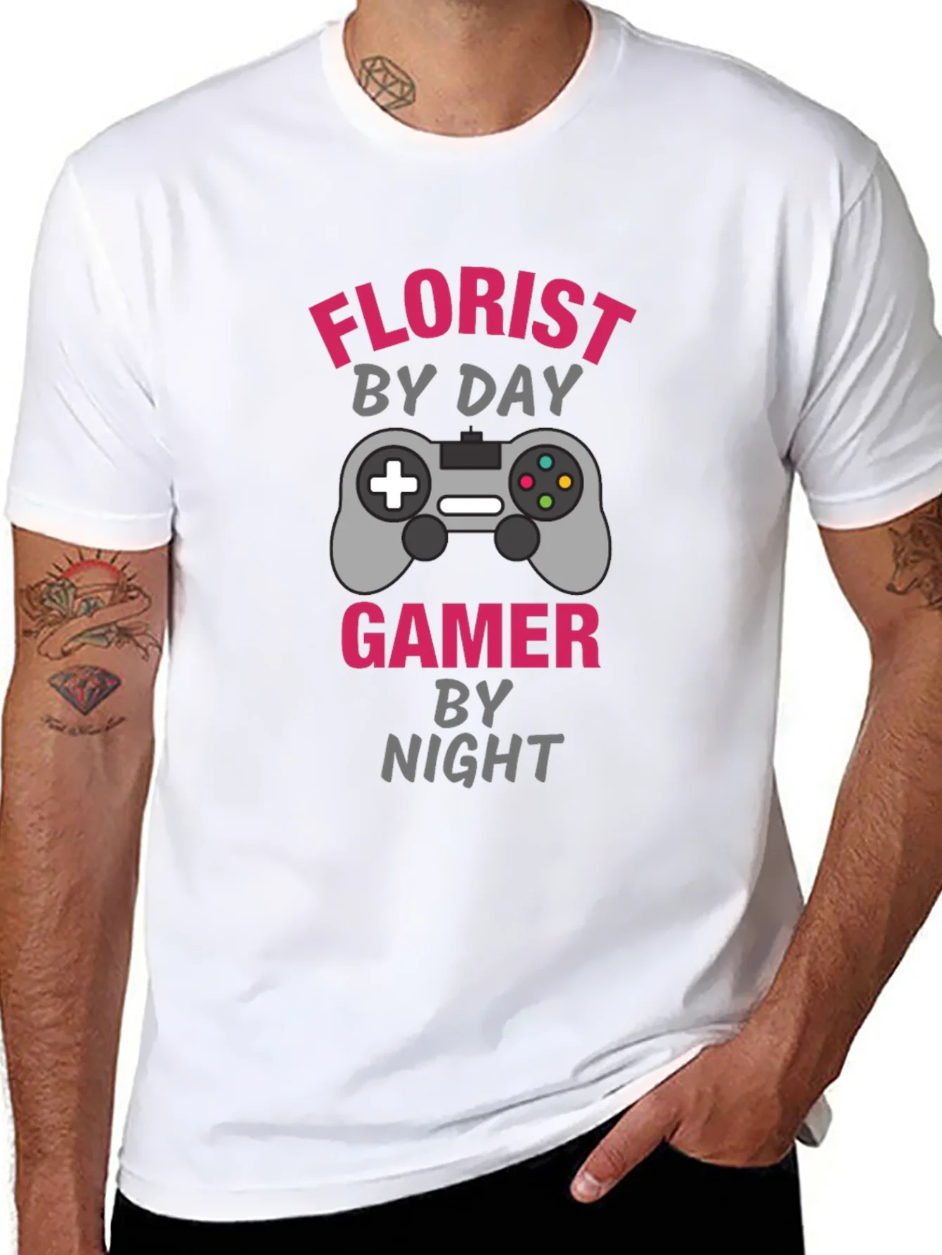 Florist by Day Gamer by Night Graphic Tee