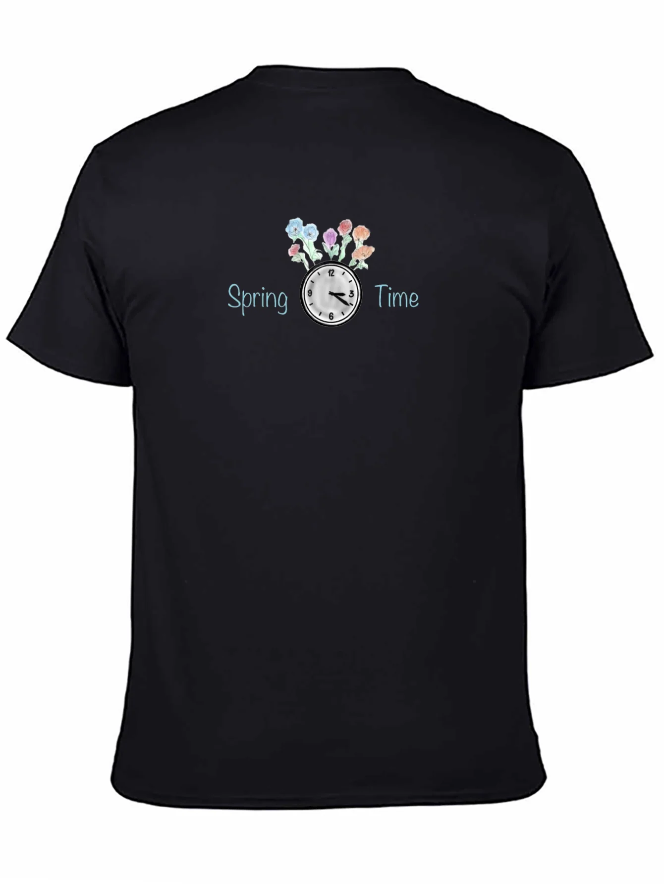 Spring Time Floral Clock T-Shirt