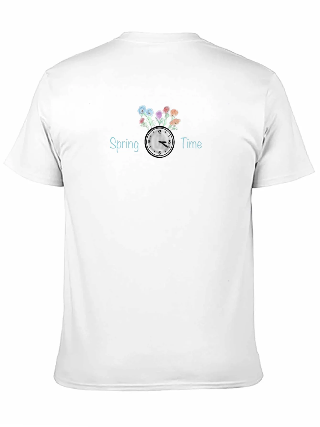 Spring Time Floral Clock T-Shirt