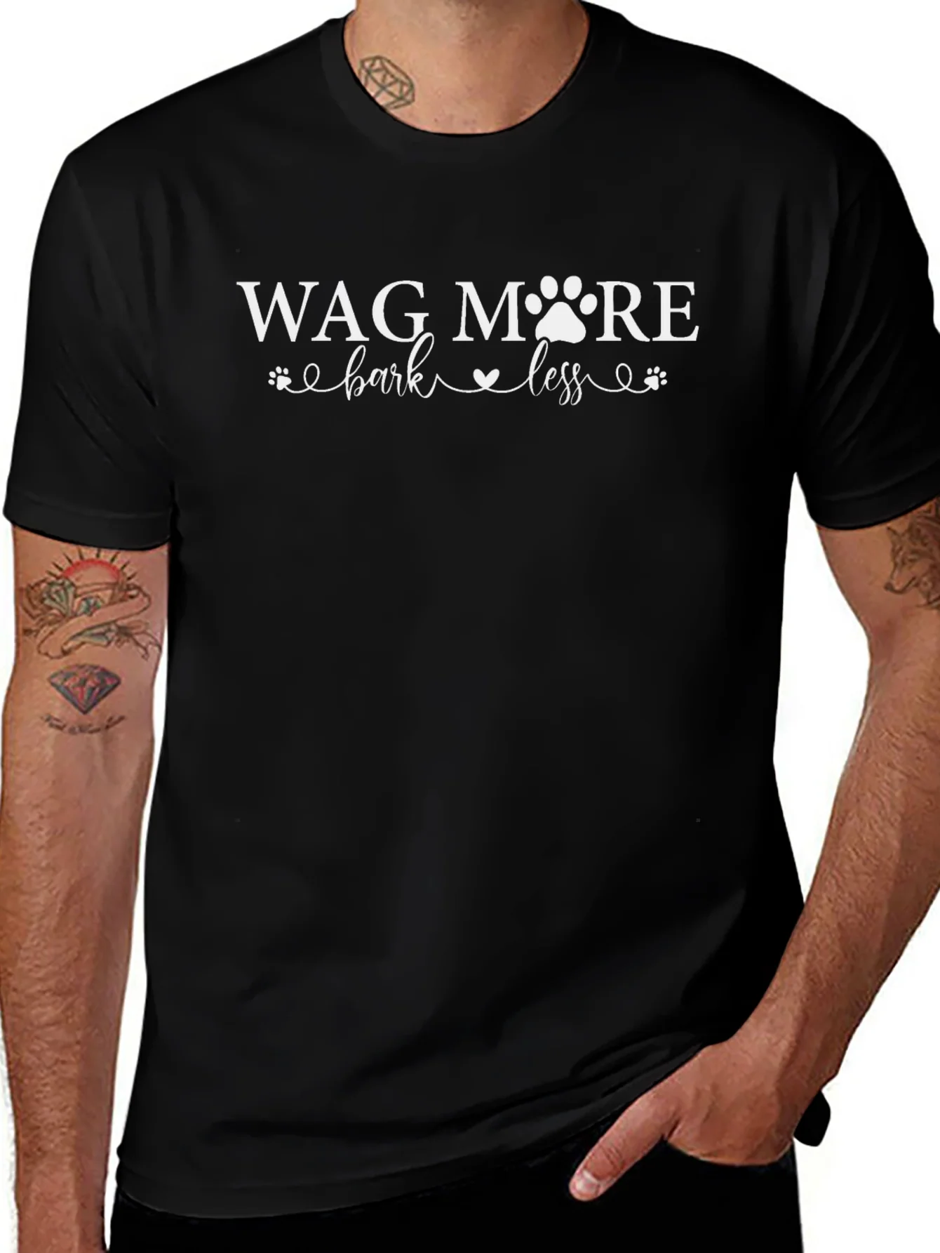Wag More Bark Less Graphic Tee