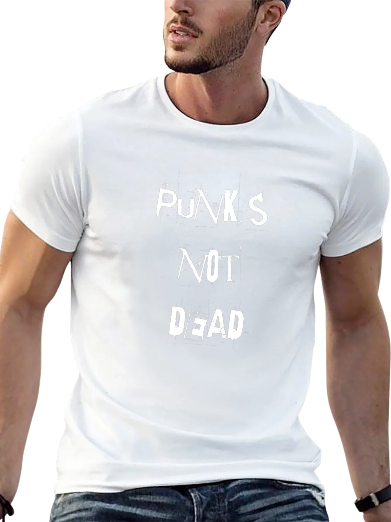 Punks Not Dead Graphic Tee - Black